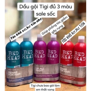 BỘ DẦU GỘI XẢ TIGI BED HEAD PHỤC HỒI- SIÊU BÓNG MƯỢT 750ml