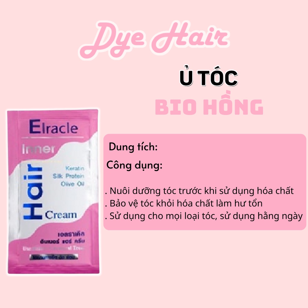 Ủ tóc BIOTIN Collagen THÁI LAN , phục hồi tóc tại nhà siêu mềm mượt 30ml , DYE.HAIR