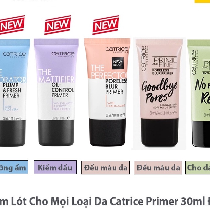 KEM LÓT CATRICE PRIME AND FINE PORE REFINING ANTI SHINE BAS