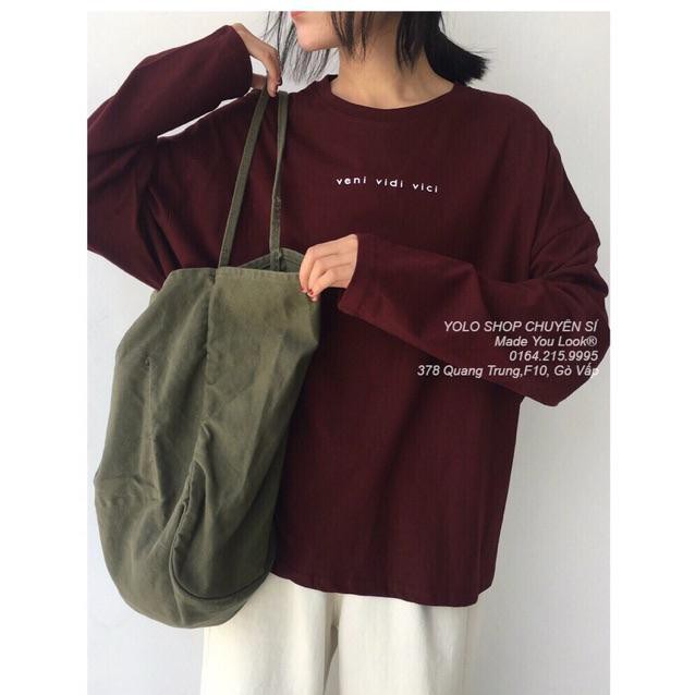ÁO THUN TAY DÀI OVERSIZE FORM RỘNG CÁ TÍNH