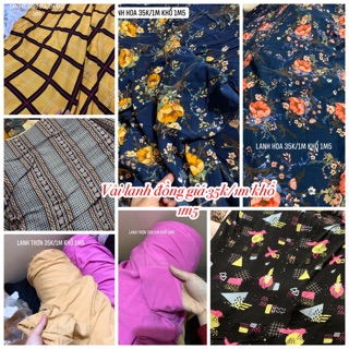 Vải lanh đồng giá 35k/1m khổ 1m5