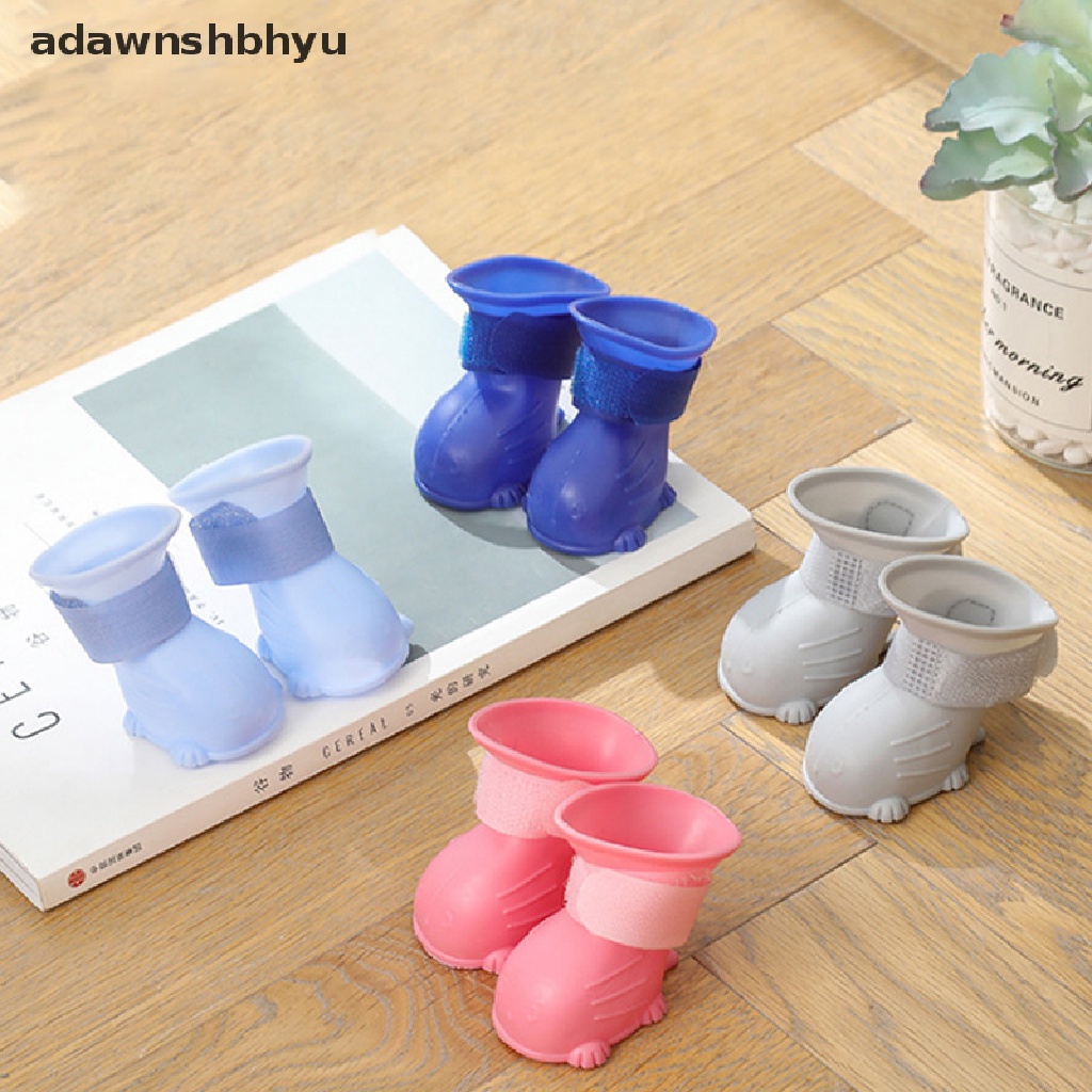 Bộ 4 Giày Bốt Cao Su Đi Mưa Chống Trượt Không Thấm Nước