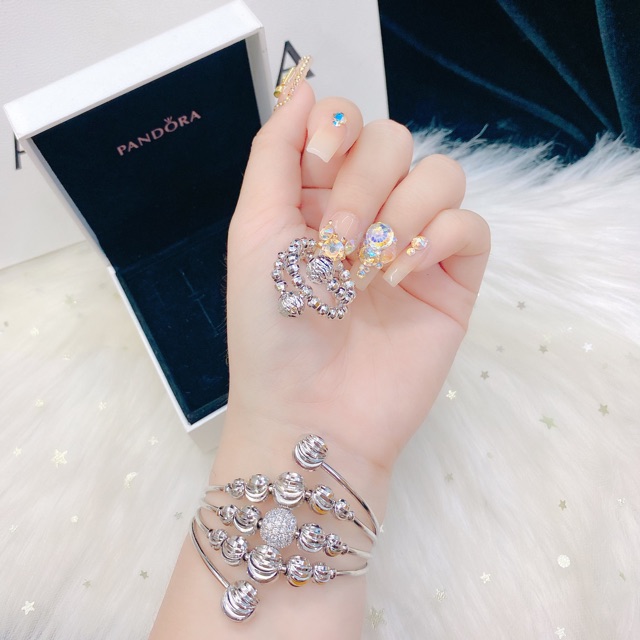 Vòng bi + nhẩn bi mạ bạch kim