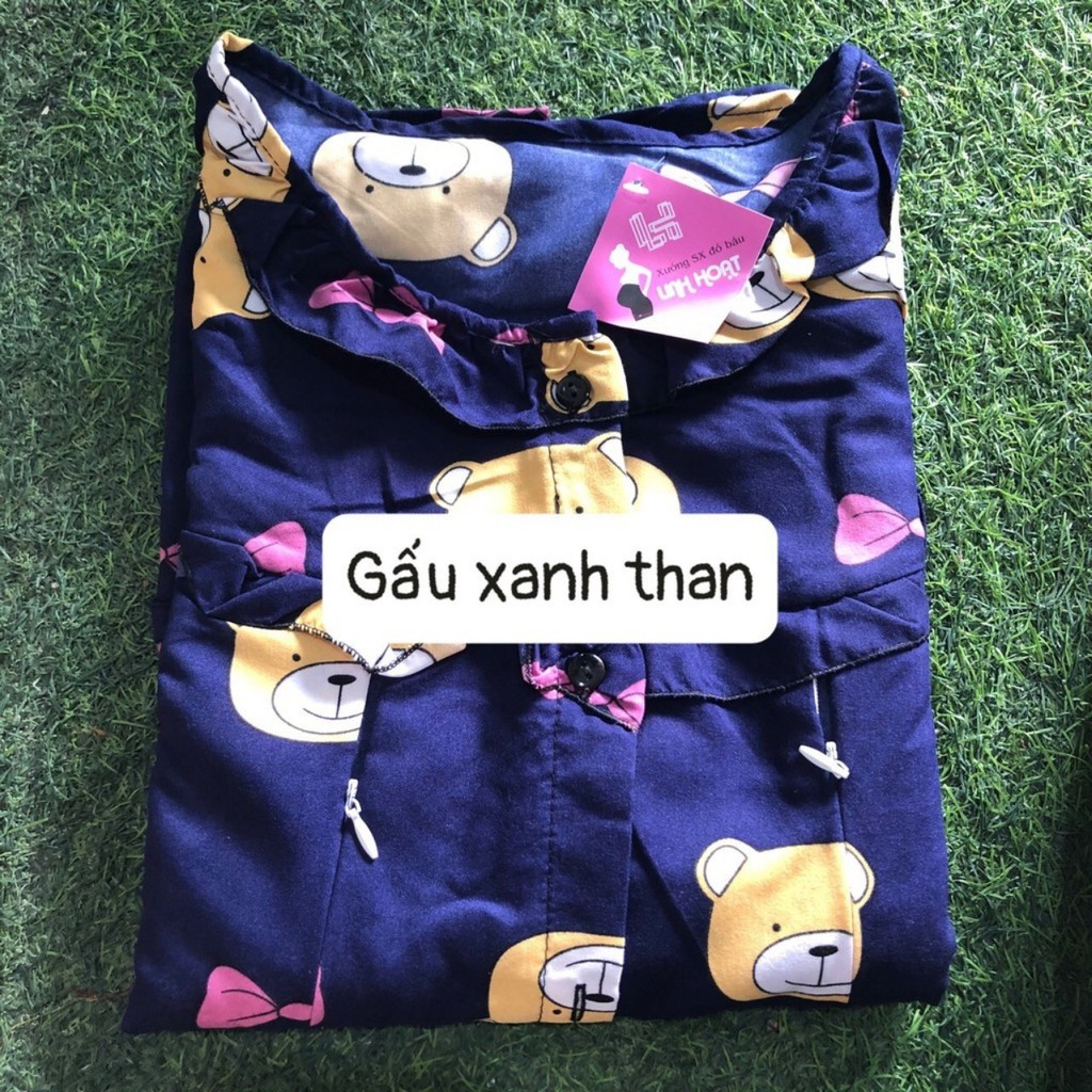Bộ đồ bầu và sau sinh LỬNG CHẤT KATE THÁI nhiều màu sắc, có khóa kéo cho bé ti