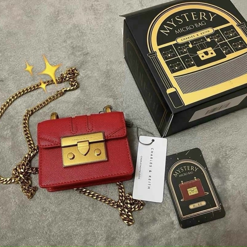 Túi đeo chéo, kẹp nách mini cnk1 nữ hàng xuất xịn - xích nặng tay fullbox