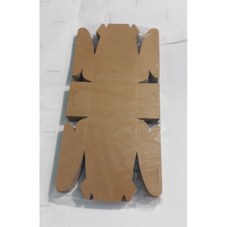 50 Hộp giấy kraft đựng gà rán có quai xách 20x10x10cm 50 cái B202-N