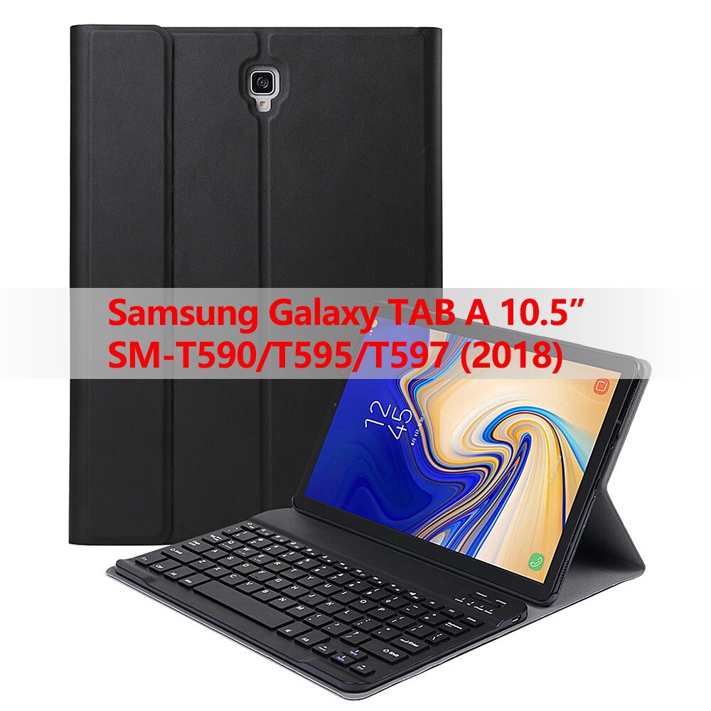 Bao Da Kèm Bàn Phím Không Dây Cho Samsung Galaxy Tab A 10.5 2018 Sm-t590 T595 T597