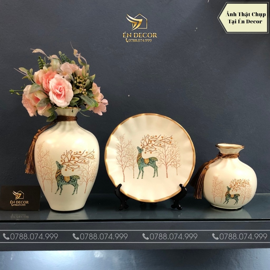 Bình Hút Tài Lộc, Trang Trí Phòng Khách, Decor Nhà Cửa, Én Decor