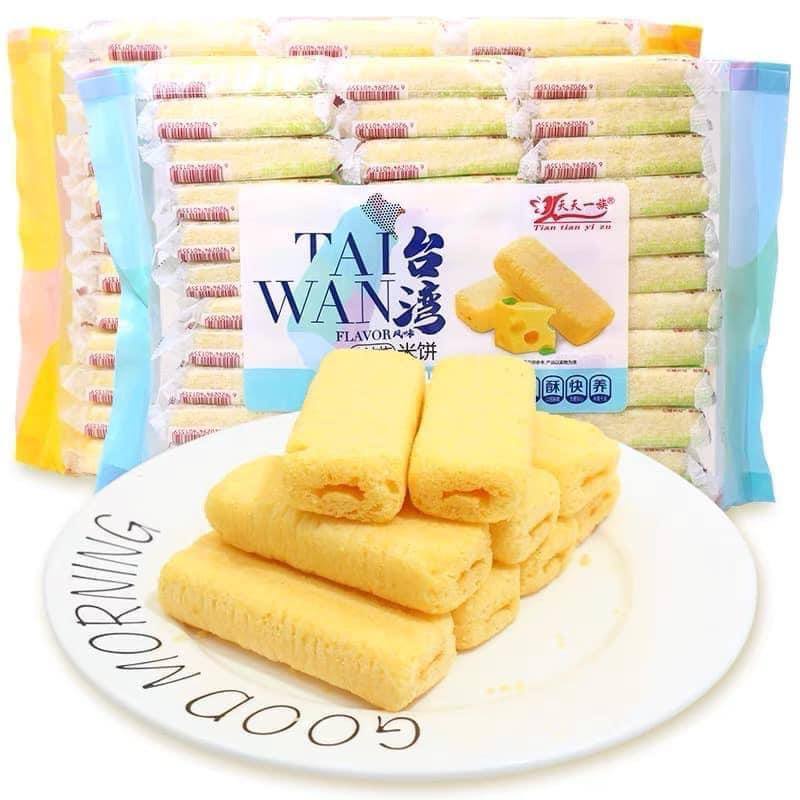 Bánh Gạo Phô Mai Taiwan Flavor - 1 Lốc 36 Gói Nhỏ