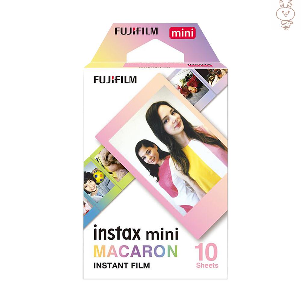 OL Fujifilm Instax Mini 10 Sheets MACAROON Gradual Color Film Photo Paper Instant Print for Fujifilm Instax Mini7s/8/25/50s/70/90 SP-1/SP-2 Smartphone Printer
