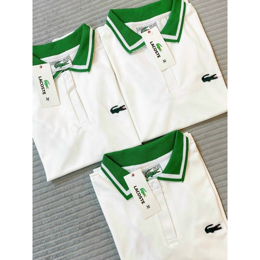 áo thun polo cá sấu cổ trụ ngắn tay