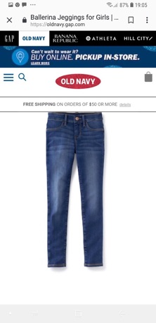 Quần jean legging bé gái