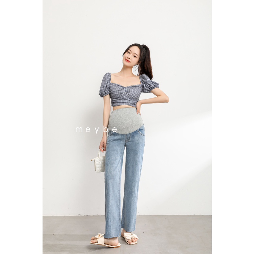 QUẦN JEAN BẦU CÔNG SỞ PHONG CÁCH ĐƠN GIẢN MEYBE
