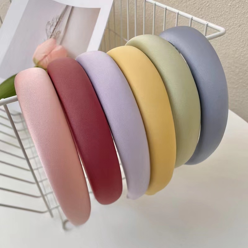 Kẹp Tóc Bản Rộng Bằng Xốp Phong Cách Hàn Quốc Mới Cho Nữ