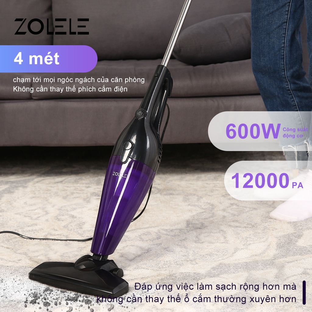 Máy hút bụi gia đình đa chức năng cầm tay ZOLELE ZE001 600W