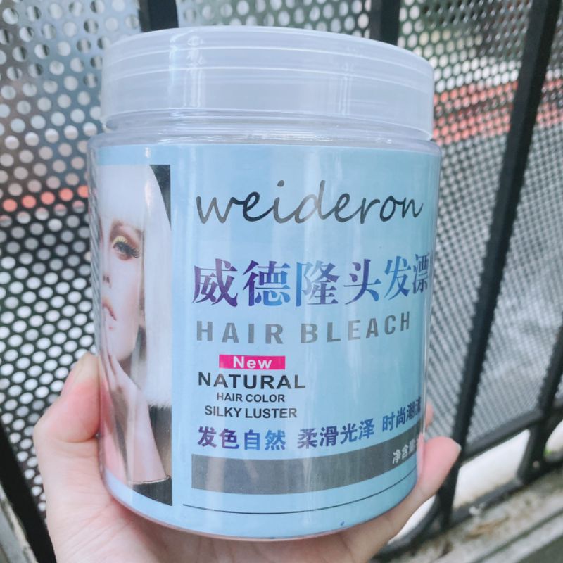 Bột Tẩy  Weideron keratin Luster Hair Bleach 500g Hạt Tẩy Mịn hạt xanh