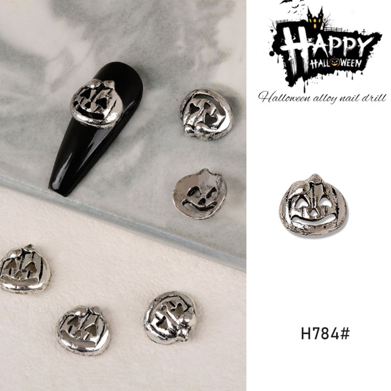 Set 60 Phụ Kiện Trang Trí Móng Tay 3D Chủ Đề Halloween Độc Đáo