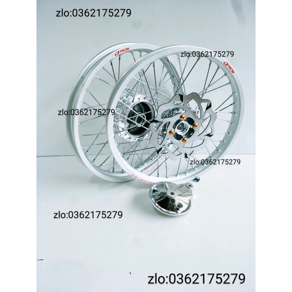 CẶP BÁNH CĂM WAVE DREAM TRƯỚC ĐĨA SAU ĐÙM NIỀN NHÔM RCB 1.1 CĂM ĐÙM MẠ CROM LOẠI 1 KÈM ĐĨA .ỐC VÀ MÁ PHANH