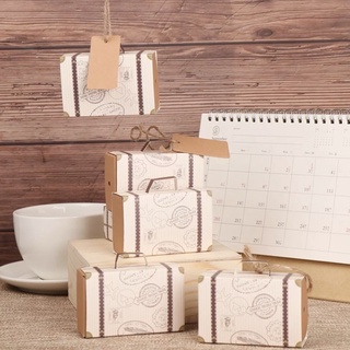 (20/30hộp)Hộp Quà Giấy Kraft Đựng Trang Sức Nhỏ Gọn