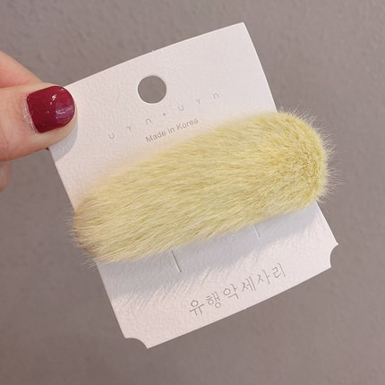 Kẹp mái lông cừu đơn giản dễ thương phong cách Hàn Quốc Tatitava