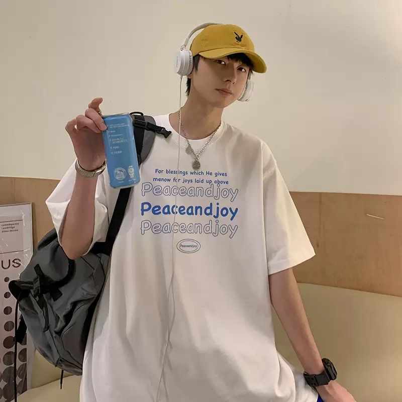 Áo thun Có sizeFull màu tay lỡ unisex Peaceandjoy