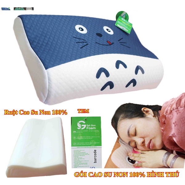 GỐI ĐIỀU HÒA CAO SU NON 100% CAO CẤP HÌNH THÚ HÀNG CÔNG TY XUẤT KHẨU SAIGON FROAM