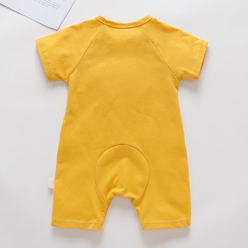 Jumpsuit Tay Ngắn Hoạ Tiết Hoạt Hình Cho Trẻ Sơ Sinh