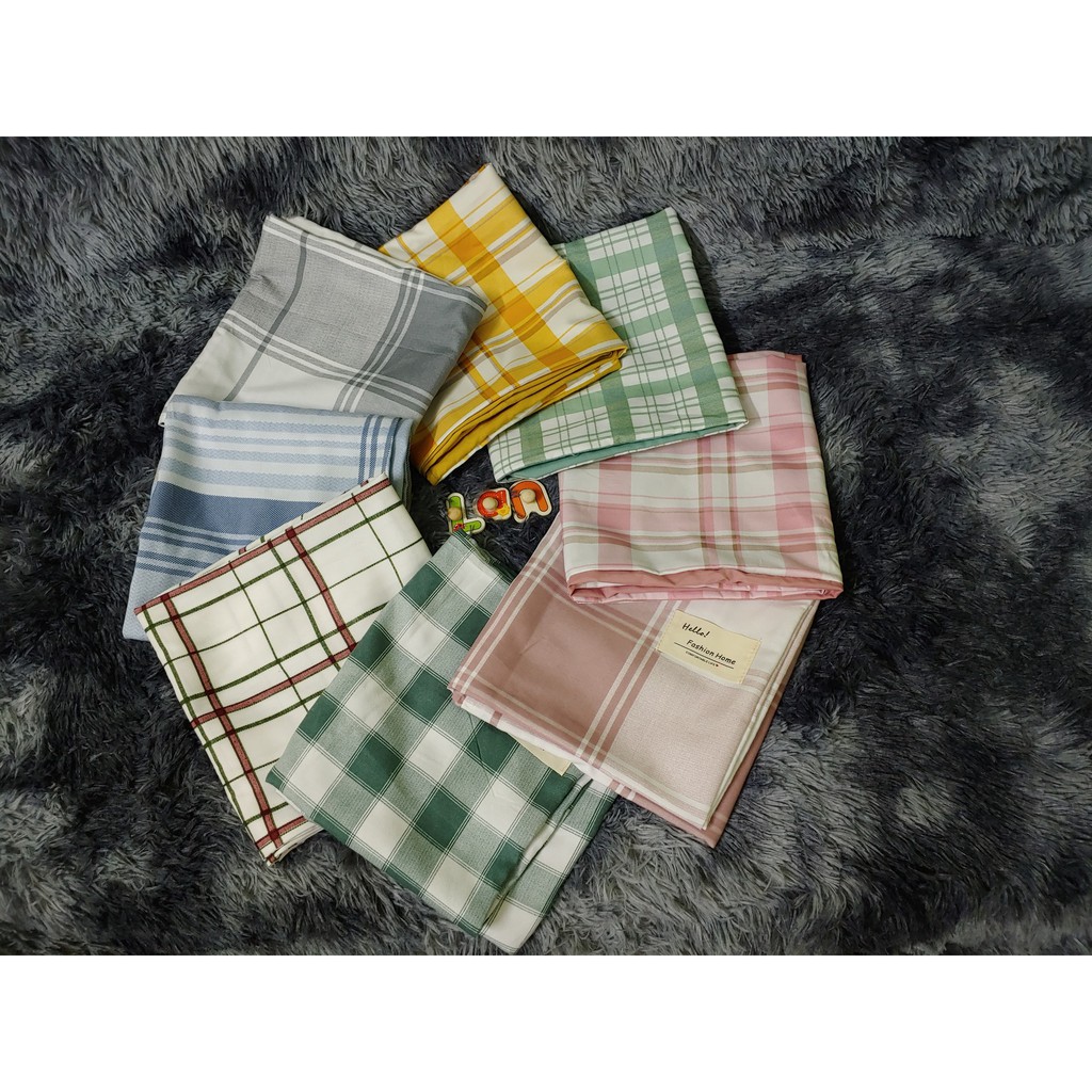 Vỏ Gối Nằm Cotton Tici Kẻ, Hàng nhập khẩu cao cấp, full size