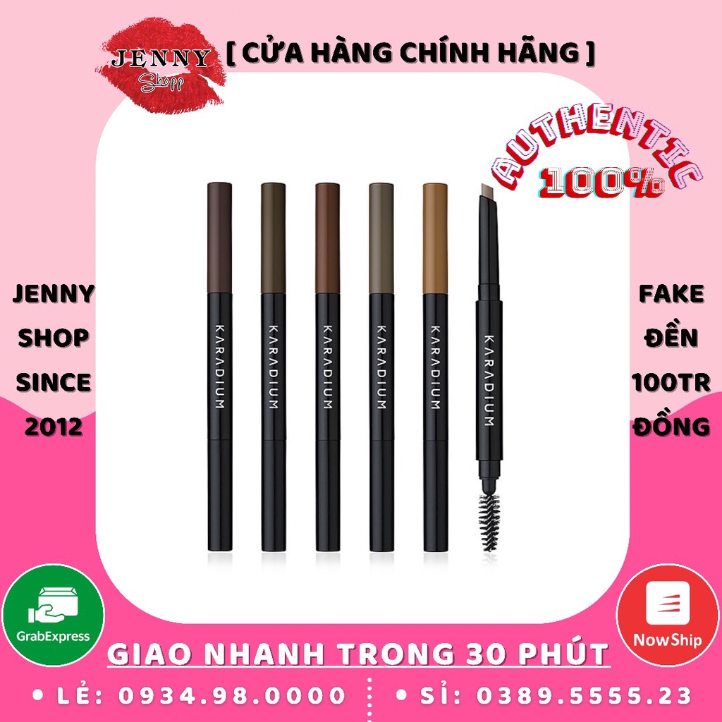 Chì Kẻ Mày 2 Đầu Karadium Flat Eyebrow Pencil