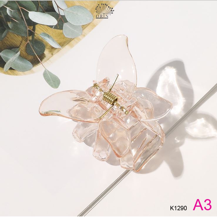 Kep tóc, kẹp càng cua hình cánh bướm trong suốt cao cấp Orin K1290