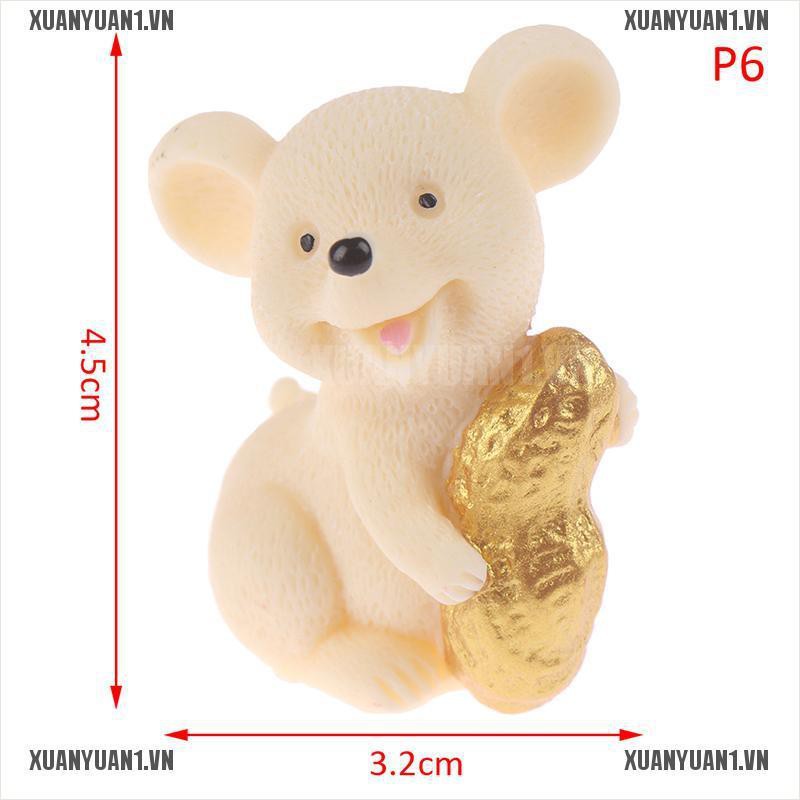 [XUANYUAN1] Đồ trang trí Búp Bê Chuột Tuyết Giáng Sinh Mini Trang Trí Năm Mới 1