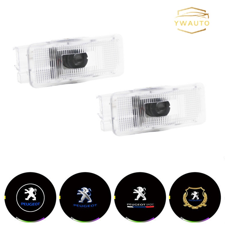 Set 2 Đèn Chiếu Logo Cho Cửa Xe Peugeot 407/408/508/RCZ/C4L/C6