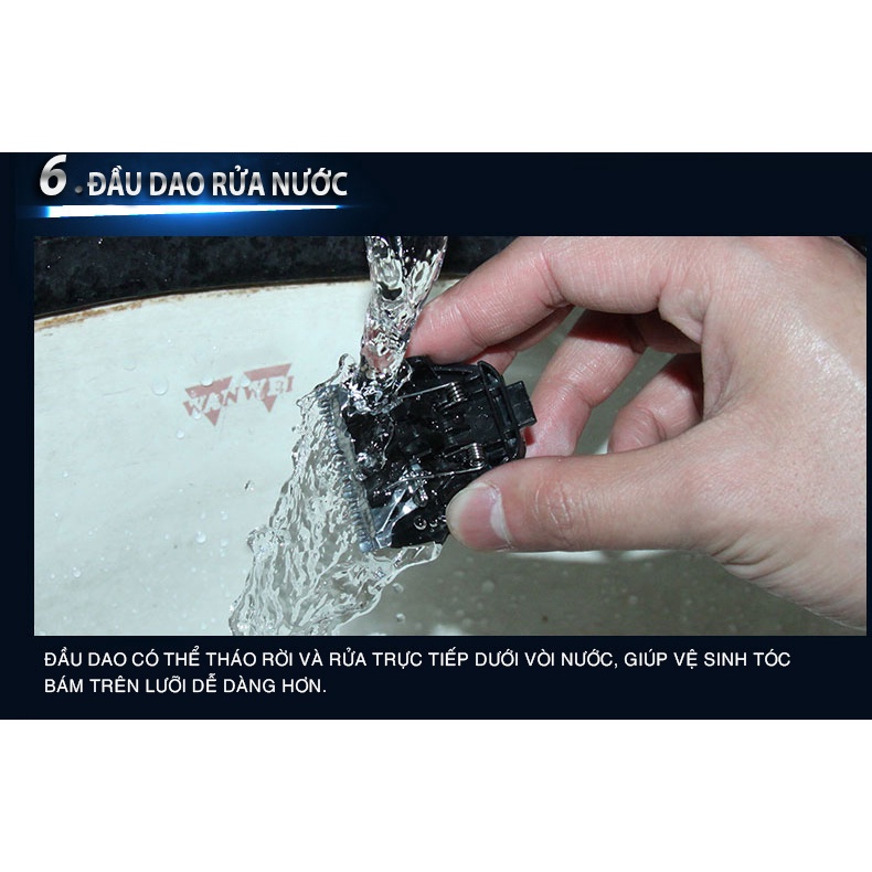 Tông Đơ Cắt Tóc Flyco FC5809VN Điều Chỉnh 9 Cự Ly - Hàng Chính Hãng