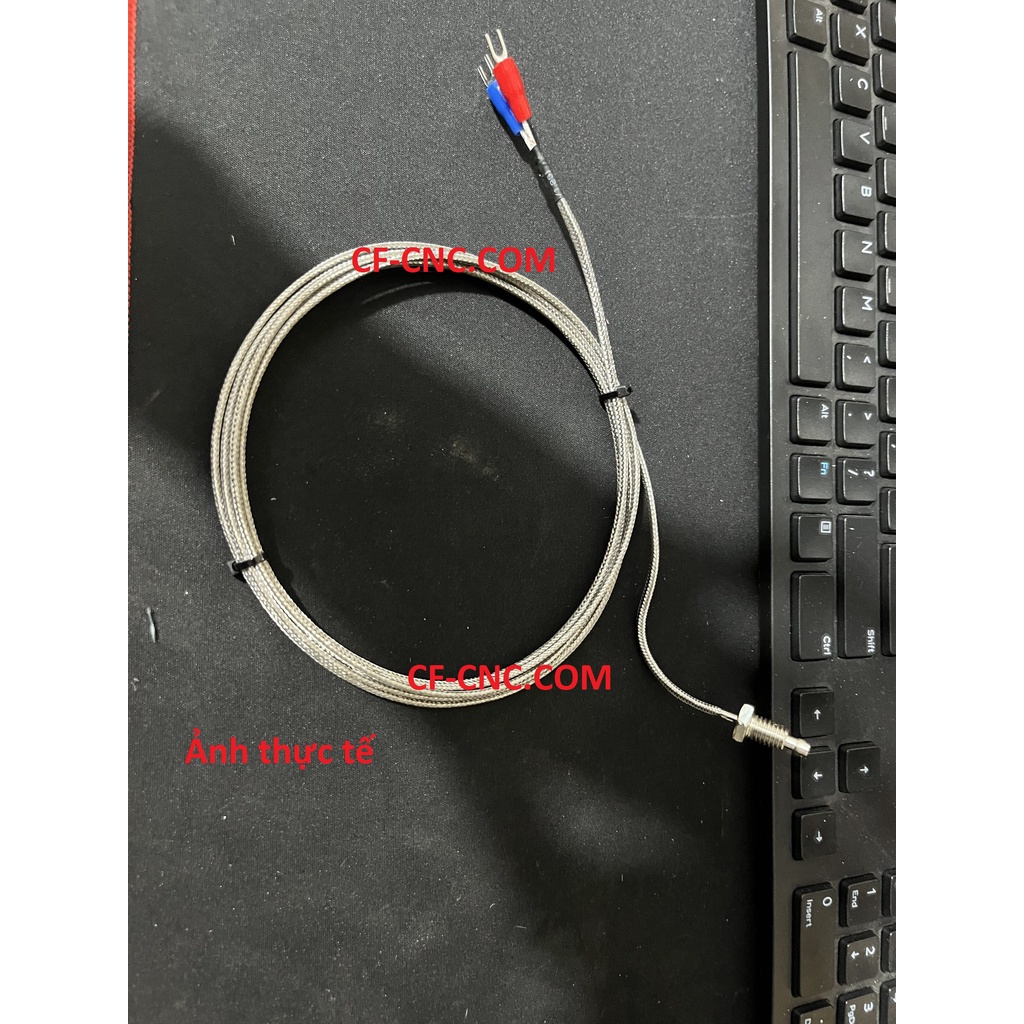 Đầu dò cảm biến nhiệt độ loại K, Đầu ruồi, ren M8