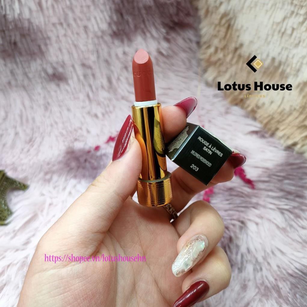 Son Gucci Rouge À Lèvres Satin Lipstick minisize 1.3g son lì pha dưỡng siêu mịn mượt | BigBuy360 - bigbuy360.vn