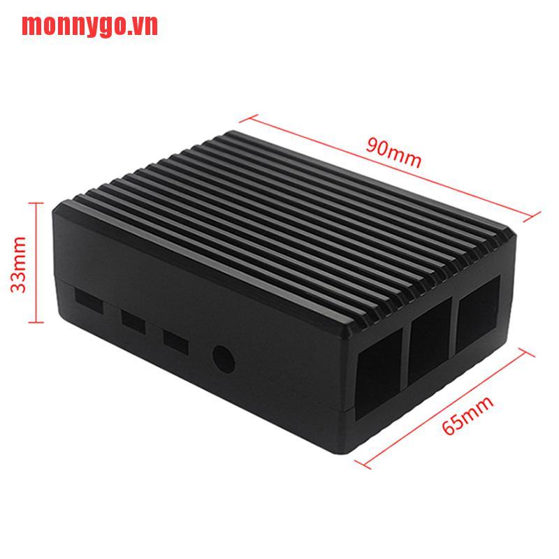 [monnygo]For GeeekPi Raspberry Pi 4 CNC Aluminum Case with Fan Heatsinks fo