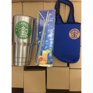1 thùng 25 cốc bạc starbucks kèm phụ kiện