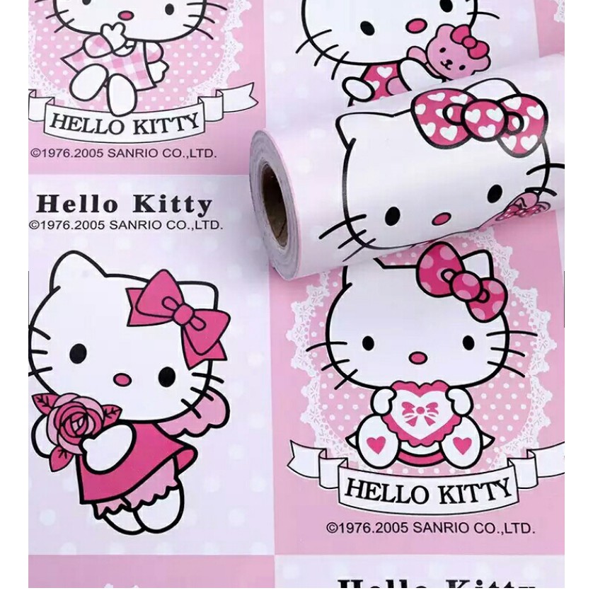 Cuộn 10m giấy dán tường BỘ SƯU TẬP KITTY khổ rộng 45cm