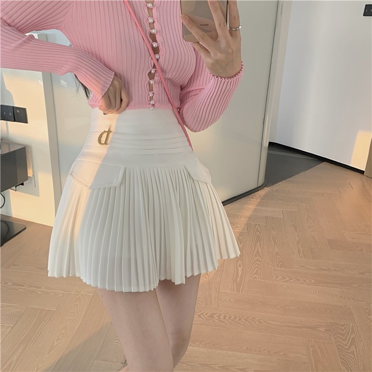 Chân Váy Chữ A Lưng Cao Xếp Ly Xinh Xắn Cho Nữ | BigBuy360 - bigbuy360.vn
