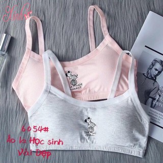 Áo Bra Học Sinh 6059 Cotton Gân Tăm Loại Đẹp