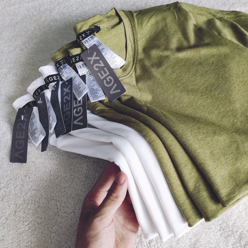 TOP 5 Màu ÁO THUN TRƠN Nam AGE2X | BigBuy360 - bigbuy360.vn