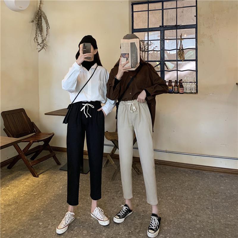 Quần Dài Lưng Cao Phong Cách Hàn Quốc Cho Nam / Nữ | BigBuy360 - bigbuy360.vn