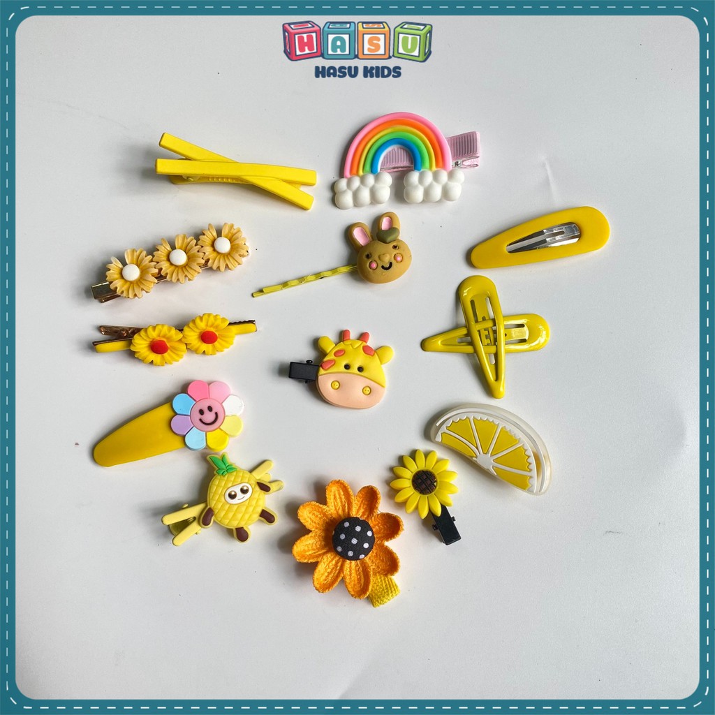 Set 14 Kẹp Tóc Cho Bé Gái Siêu Dễ Thương KT28