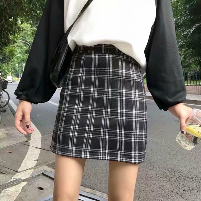 Chân Váy Chữ A Sọc Có size lớn