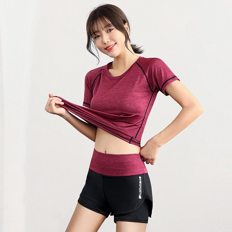 Set Đồ Tập Gym Nữ 2021 Gen Bụng Nâng Mông Co Giãn Thấm Hút Mồ Hôi Ôm Body K1A4-K1B5