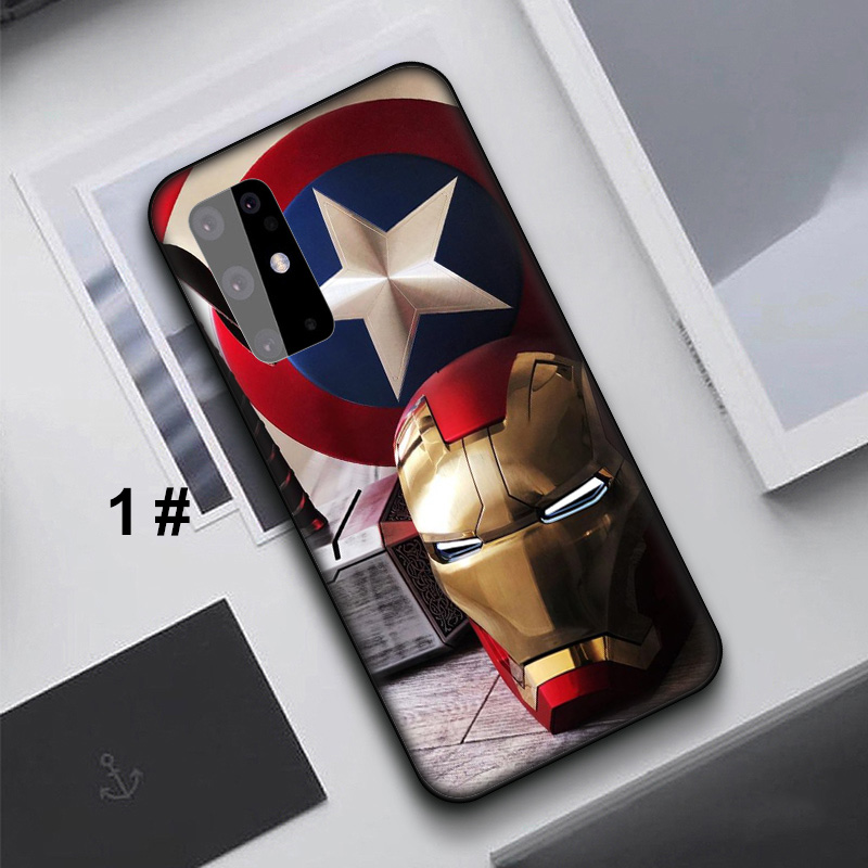 Samsung Galaxy A9 A8 A7 A6 Plus A8+ A6+ 2018 A5 A3 2016 2017 Protective Soft TPU Case 66LF iron man Captain America Casing Soft Case