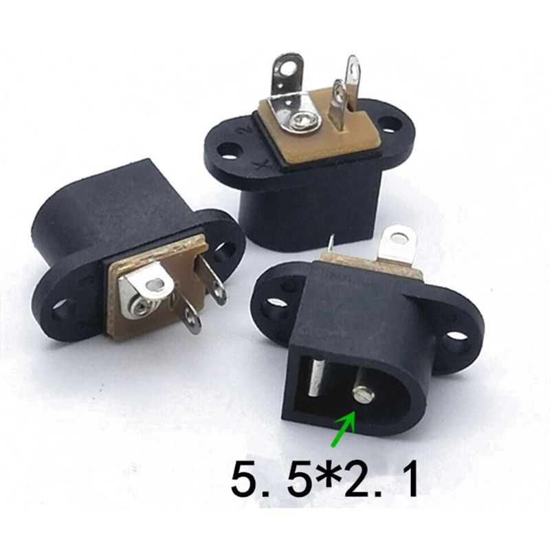 Set 10 Cặp Phích Cắm DC 5 * 2 1mm 5 * 2 Chuyên Dụng Cho Kết Nối Laptop