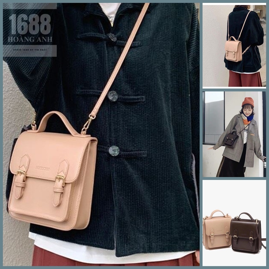 Túi đeo chéo kết hợp ba lô fom vintage cute