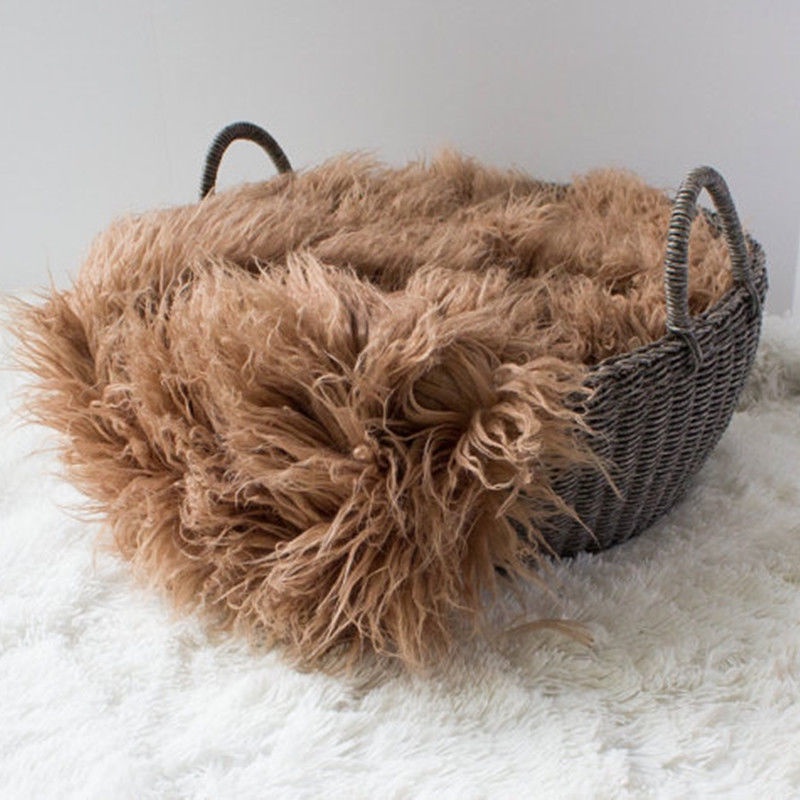 Chăn Lông Làm Phông Nền Chụp Ảnh Cho Bé