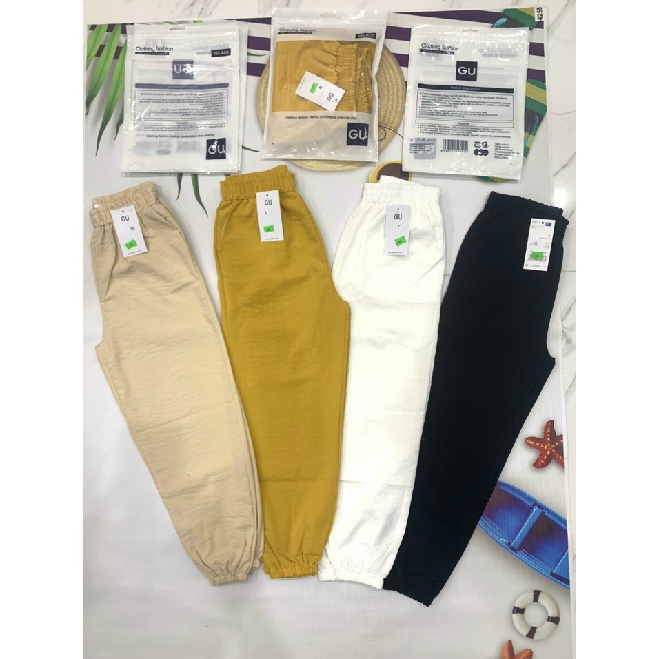 Quần đũi nữ baggy cạp chun bo gấu CHAT đẹp Q814